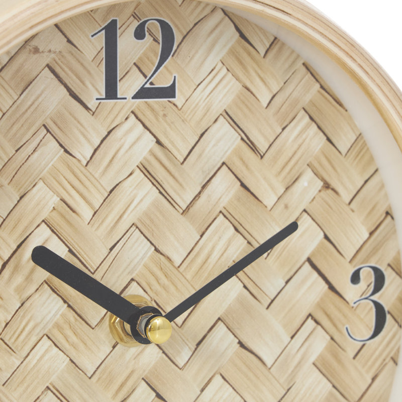Metal Mechanical Tabletop Clock in Black