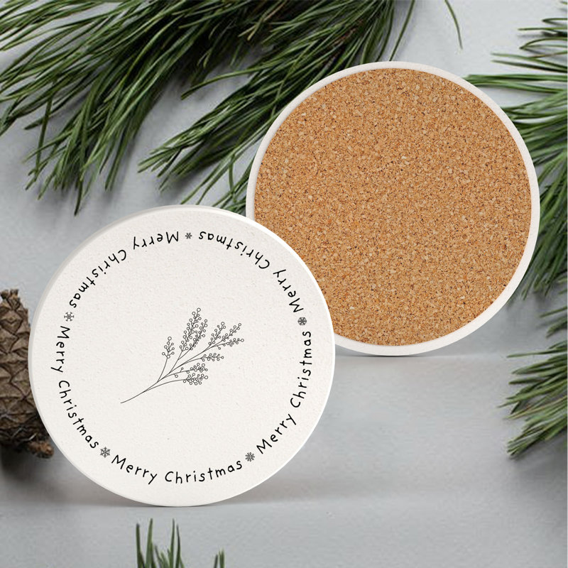 Carley Ceramic Round 1 Piece Coaster