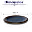 Assiette plate en porcelaine SPLASH DENIM-508047700-508047702