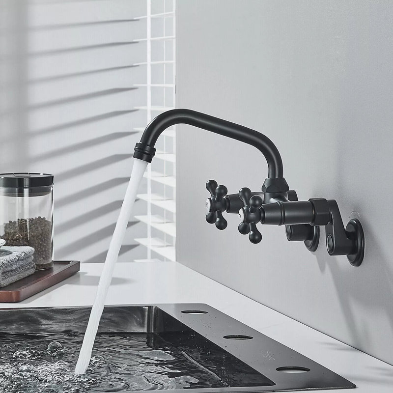 Robinet de cuisine AlenArtWater, Noir mat