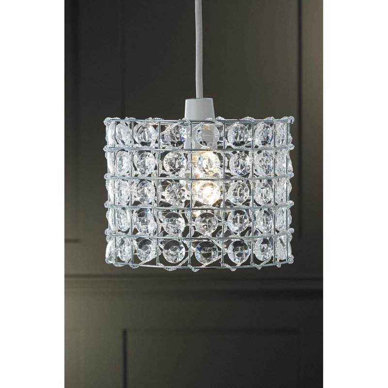 Caudle 1 - Light Clear Chrome Crystal Pendant