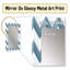 Shorna contemporain blanc et gris chevron - chevron unique, miroir mural décoratif-1594301643