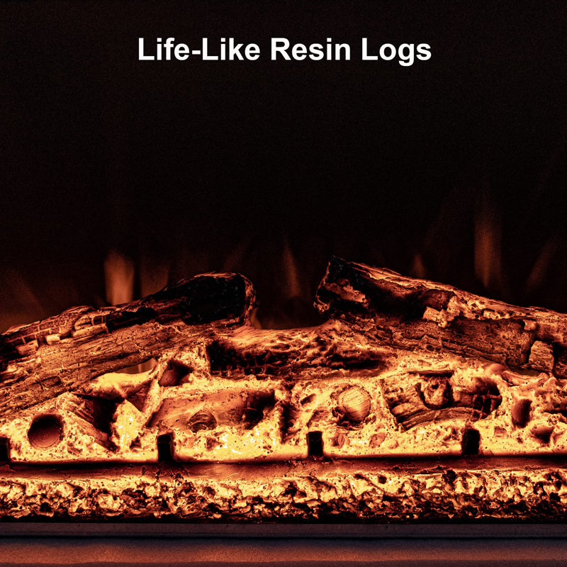Electric Fireplace Inserts With Adjustable Flame Colors, Touch Screen & Remote, Recessed Wall Mounted, 750/1500w, Timer