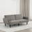 Futon Sofa Gray Color Converts Into Bed Tufted Fabric Iron Leg Back Support 1Pc Sofa Pocket Coil-306243844