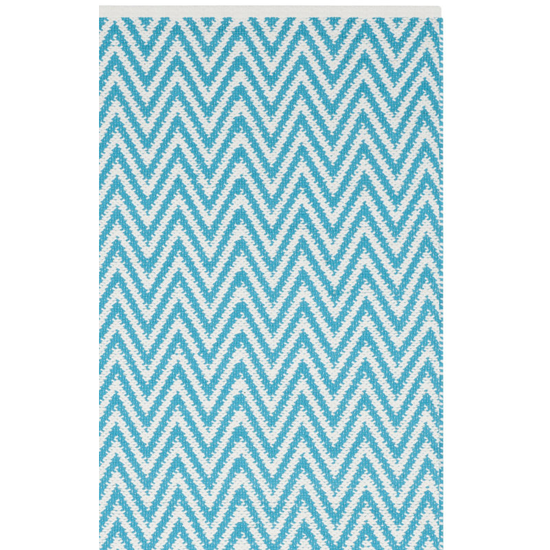 Tapis en coton tissé à la main Haq moule, Rectangle de 5 pi x 8 pi