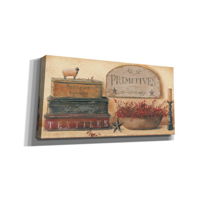 «Primitives & Vintage» par Pam Britton, art mural sur toile