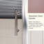 Porte de douche coulissante simple, porte de douche en verre trempé transparent de 1/5 pouce d'épaisseur avec poignée en acier inoxydable