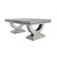 Garnette Mirrored Coffee Table Rectangular U-Legs 72x120cm