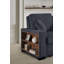 Canapé-lit en L 91 po avec bibliothèque et méridienne de rangement, 2 porte-gobelets + ports USB, 2 coussins inclus-1507585104-1479070428