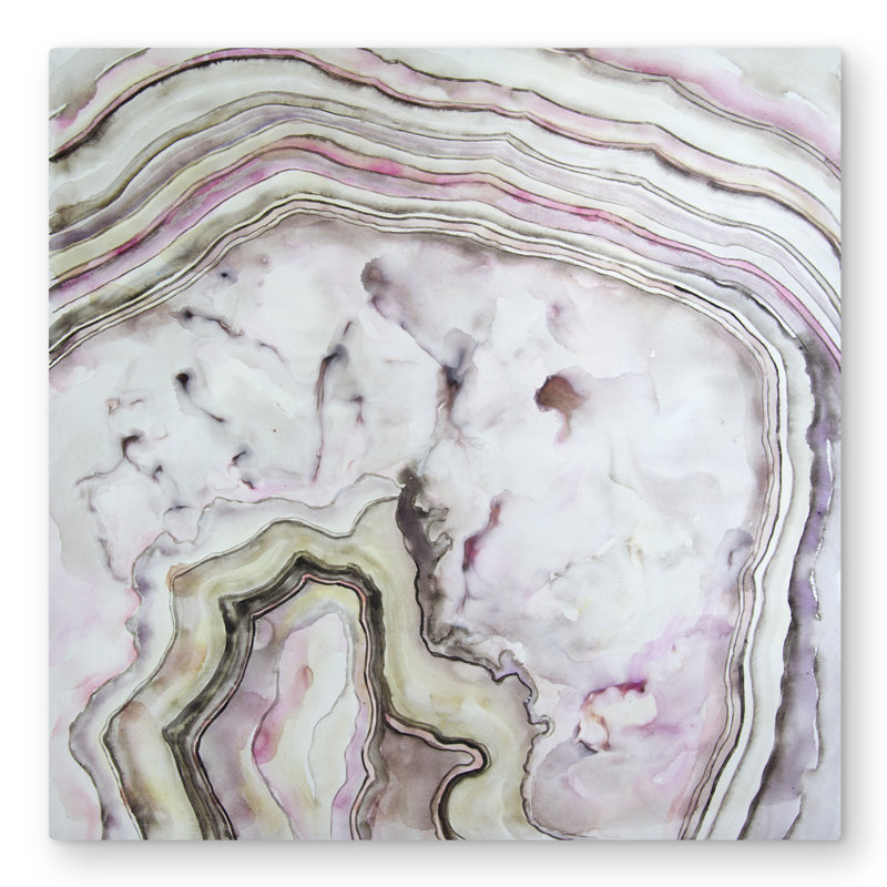 Agate Abstract Minerals Metal Print - Unique Home Decor