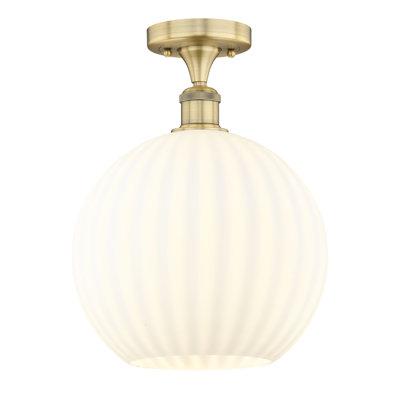 Edison - Adriao - 1 Light Semi-Flush Mount - Adriao Shade