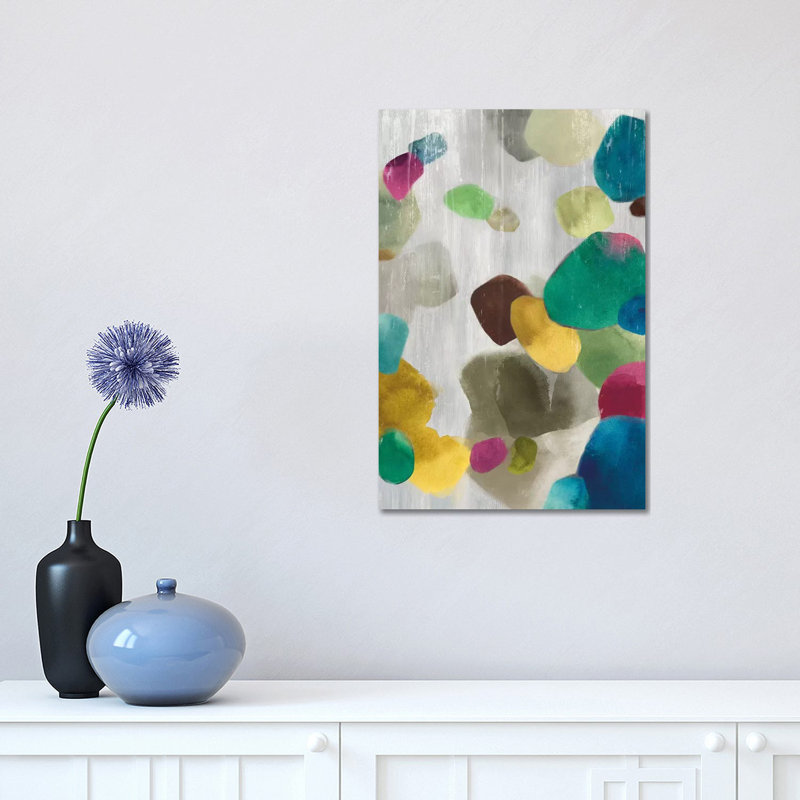 Shadow Pebbles II by PI Galerie - Wrapped Canvas Painting, 30.48 cm H x 45.72 cm W