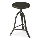 Annelizabeth Metalworks Adjustable Height Swivel Bar Stool