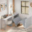 Lit escamotable avec bureau à position réglable et coussin pliable-66796761