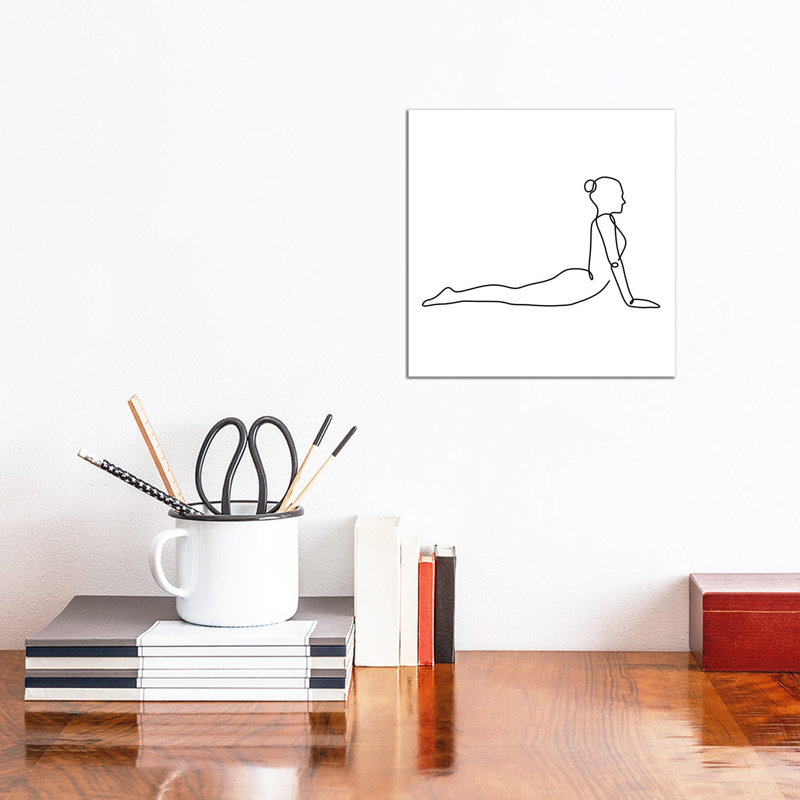 Yoga Cobra Square by Dane Khy - Wrapped Canvas Print, 30.48cm H x 30.48cm W x 1.905cm D