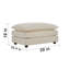Canapé modulaire en U en chenille beige convertible 5, doux et relaxant pour le salon