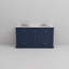 Meuble-lavabo double 60 po X P 22 po D, plateau en marbre de culture et robinet-981935544