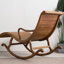Chaise berçante en bois massif de haute qualité