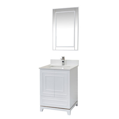Ensemble de meuble-lavabo simple 23,6 "avec miroir Chantha