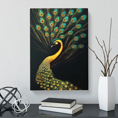 CAN-V0523-1775X Peacock Vol.3 - Wrapped Canvas Print