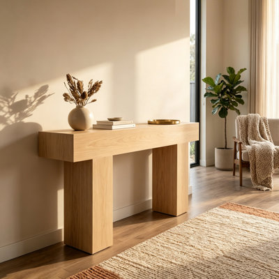 Nordic style minimalist wooden console table