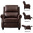 34.6'' Wide Classic and Overstuffed Soft PushBack Recliner-1091160702
