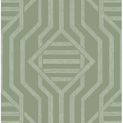 Essex Dark Blue Geometric Wallpaper