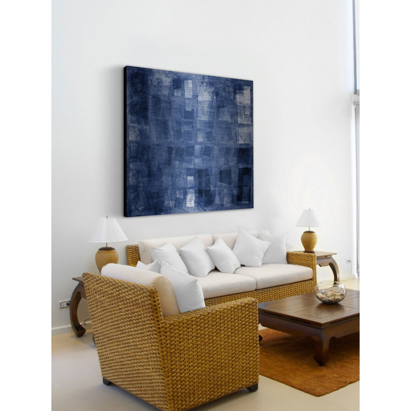 «Recherche de bleu», impression Marmont Hill sur métal, H 32 po x l 32 po x P 1,5 po