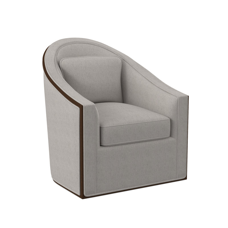 Fauteuil pivotant Academy, Noyer américain, Lin Libby