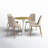 Folmar 4 - Person Dining Table Sets With 35'' Round Table & 4 Upholstered Fabric Chairs-95612169