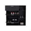 Armoire de rangement pour chaussures Sierra, 2 tiroirs inclinables, 1 tiroir supérieur, 3 tablettes latérales ouvertes, conception verticale, vestibule ou chambre à coucher, wengé