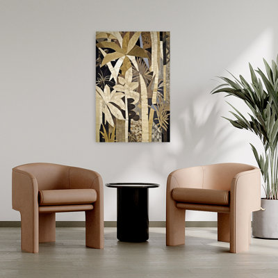 Contemporary Art Abstract Contemporary Geometric Bamboo Forest Landscape Art