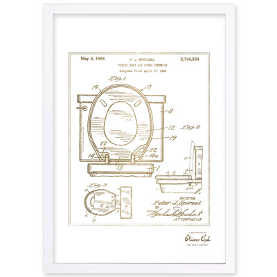 Toilet Seat 1956 Print by Oliver Gal