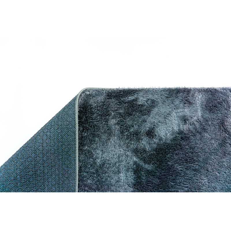 Tapis anthracite antidérapant Mona, Rectangle 2 pi 8 po x 3 pi 4 po