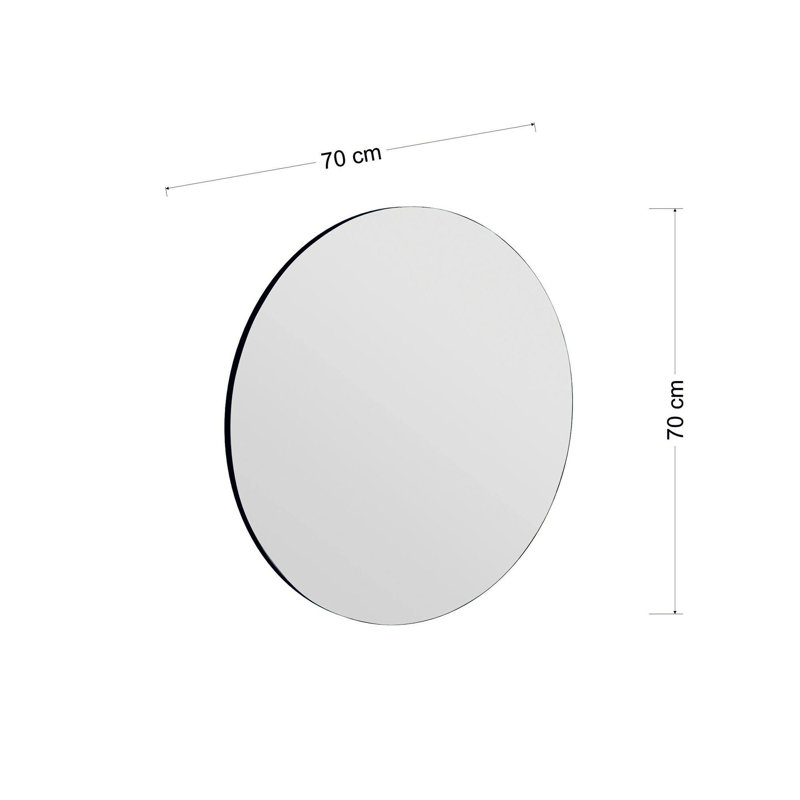 Peerson Mirror, Black, 70cm H x 2.20cm W