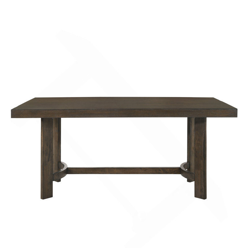 Weathered Oak Finish Dining Table