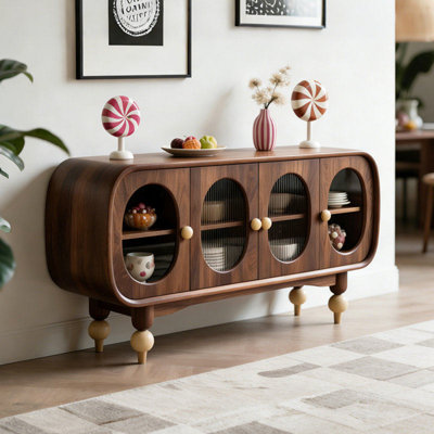 Retro Solid Wood Home Sideboard