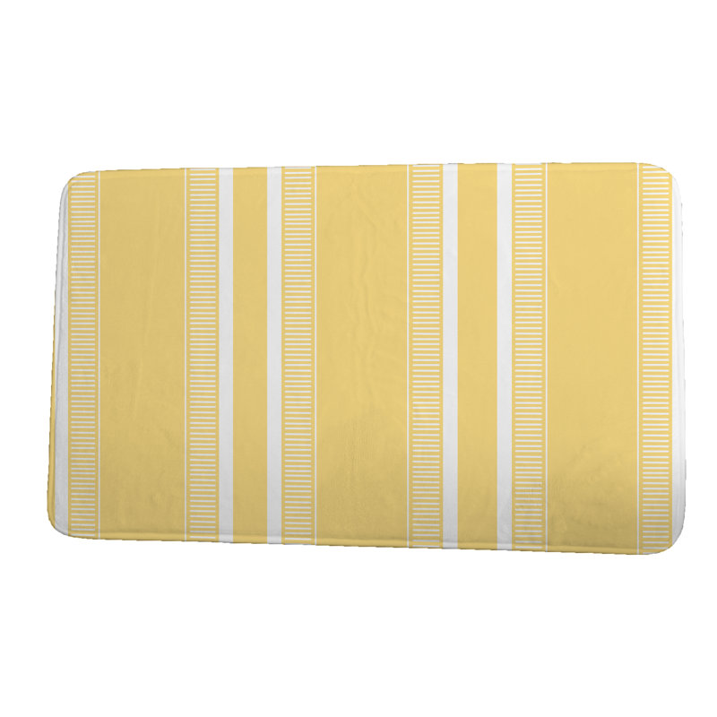 Tapis de bain Josephine, l 34 po x L 21 po, Jaune