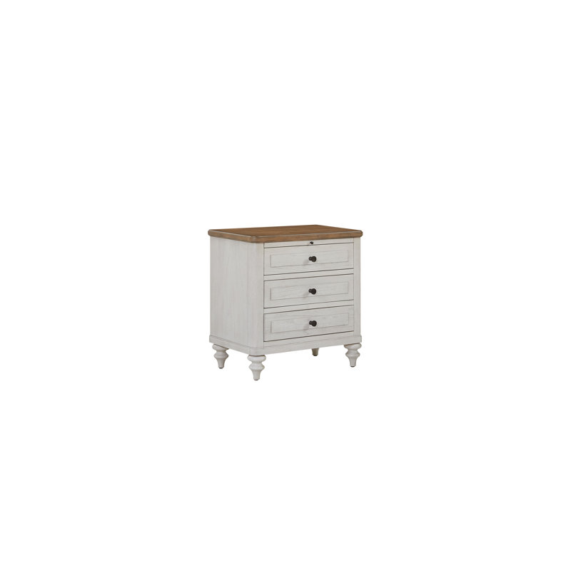 Table de chevet 3 tiroirs en ciment et sable | Idée de cadeau