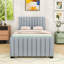 Lit plateforme simple tapissier avec lit gigogne simple-480073510