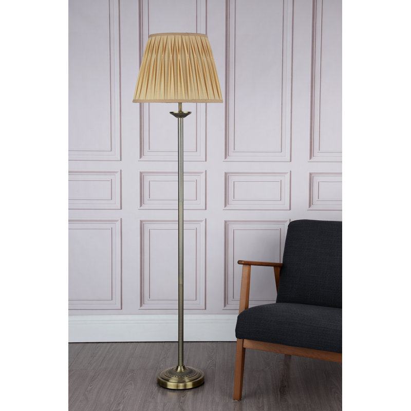 Belvidere 167cm Traditional Floor Lamp, Antique Brass
