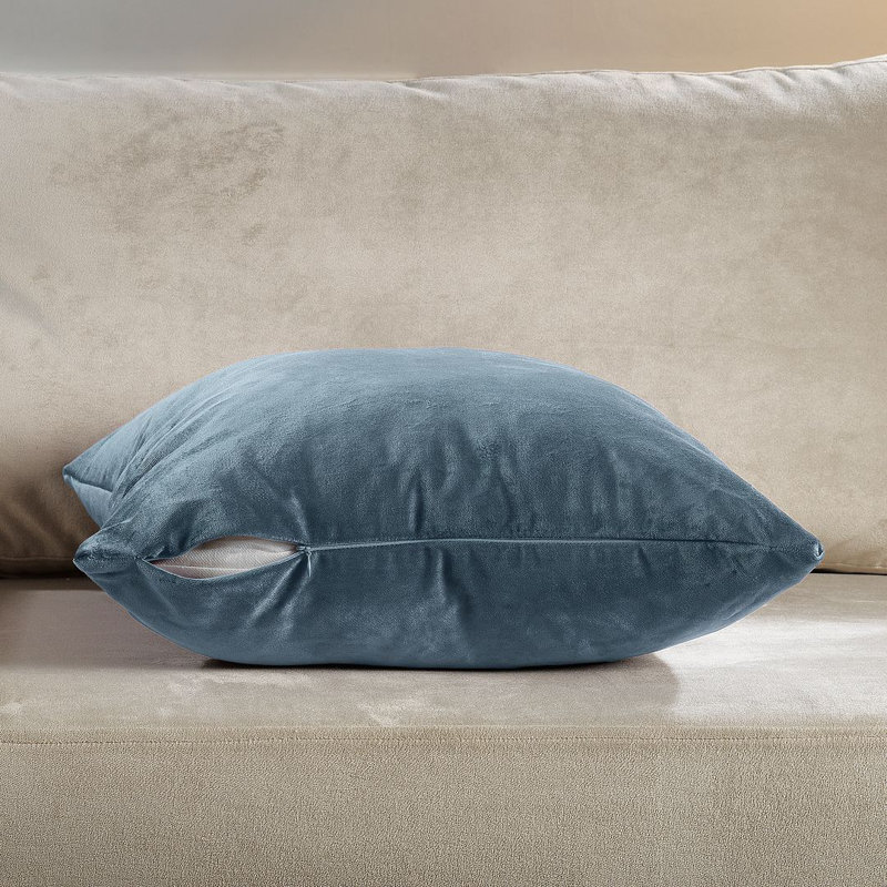 Matte Velvet Cushion Cover - 1 Pc, 61cm x 61cm, Aegean