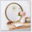 Miroir mural rond en bois avec cadre en bois naturel de 23,62 pouces pour un décor Mid-Century moderne et polyvalent