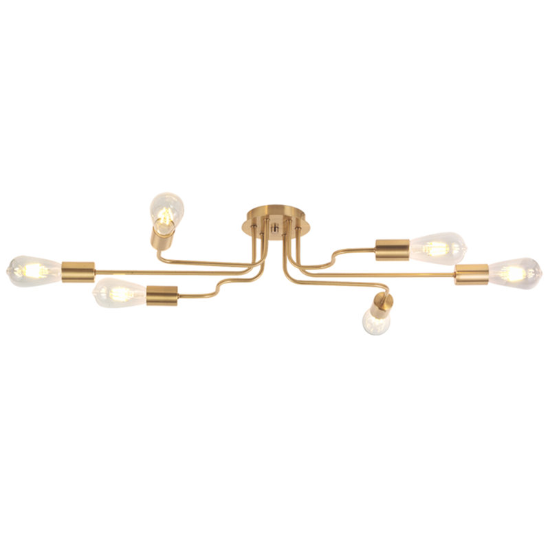Semi Flush Mount, Brass