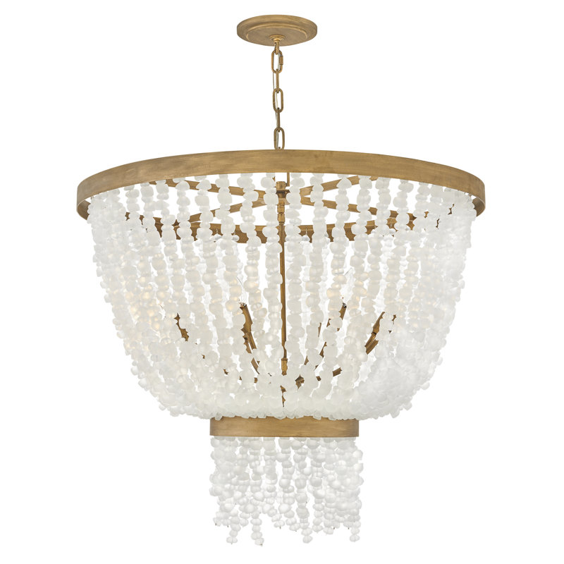 Dune 8 - Light Crystal Tiered Chandelier
