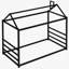 Lit plateforme avec toit House House-1411706372