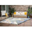 Tapis intérieur / extérieur en polypropylène tissé à plat réversible Vanesa - bleu marine -88088571