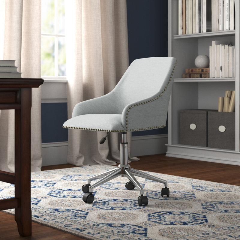 Aanshi Linen Task Chair, Gray