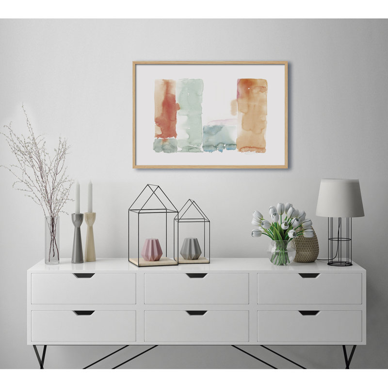 Abstract Abstracto Dubai by César Ortiz Echagüe - Single Picture Frame Painting, 80cm H x 120cm W x 3cm D