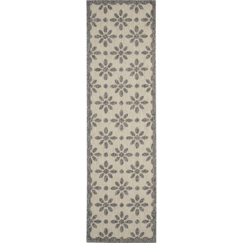 Tapis crème Therese, Tapis de couloir 2 pi 2 po x 7 pi 6 po